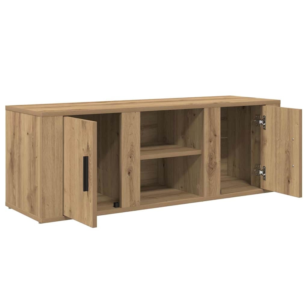 VidaXL TV-kast Artisan Eiken 100 x 31,5 x 35 cm Bewerkt hout