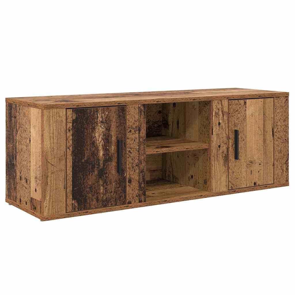 VidaXL TV-kast Oud Hout 100 x 31,5 x 35 cm Bewerkt hout