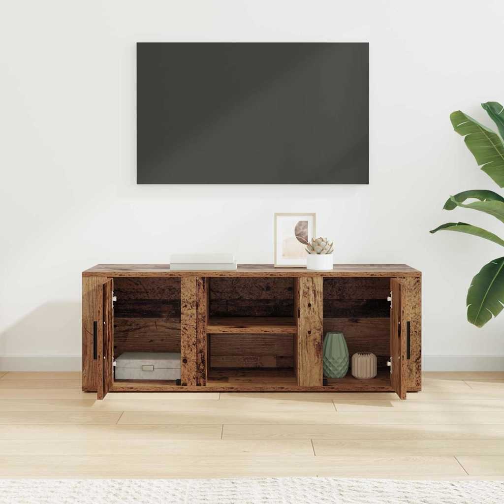 VidaXL TV-kast Oud Hout 100 x 31,5 x 35 cm Bewerkt hout