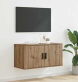 VidaXL Wandgemonteerde TV-kast Wandgemonteerd artisanaal eikenkleurig
