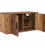 VidaXL Wandgemonteerde TV-kast Oud hout 80 x 34.5 x 40 cm Bewerkt hout