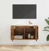 VidaXL Wandgemonteerde TV-kast Oud hout 80 x 34.5 x 40 cm Bewerkt hout