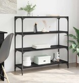 VidaXL Boekenkast Zwart Eiken 100 x 33 x 100 cm