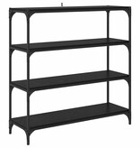 VidaXL Boekenkast Zwart Eiken 100 x 33 x 100 cm