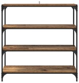 VidaXL Boekenkast Oud Hout 100 x 33 x 100 cm Gemonteerd hout en ijzer