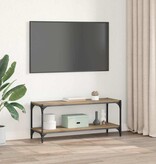 VidaXL TV-kast Artisan Eiken 100x33x41cm Gemonteerd hout en ijzer