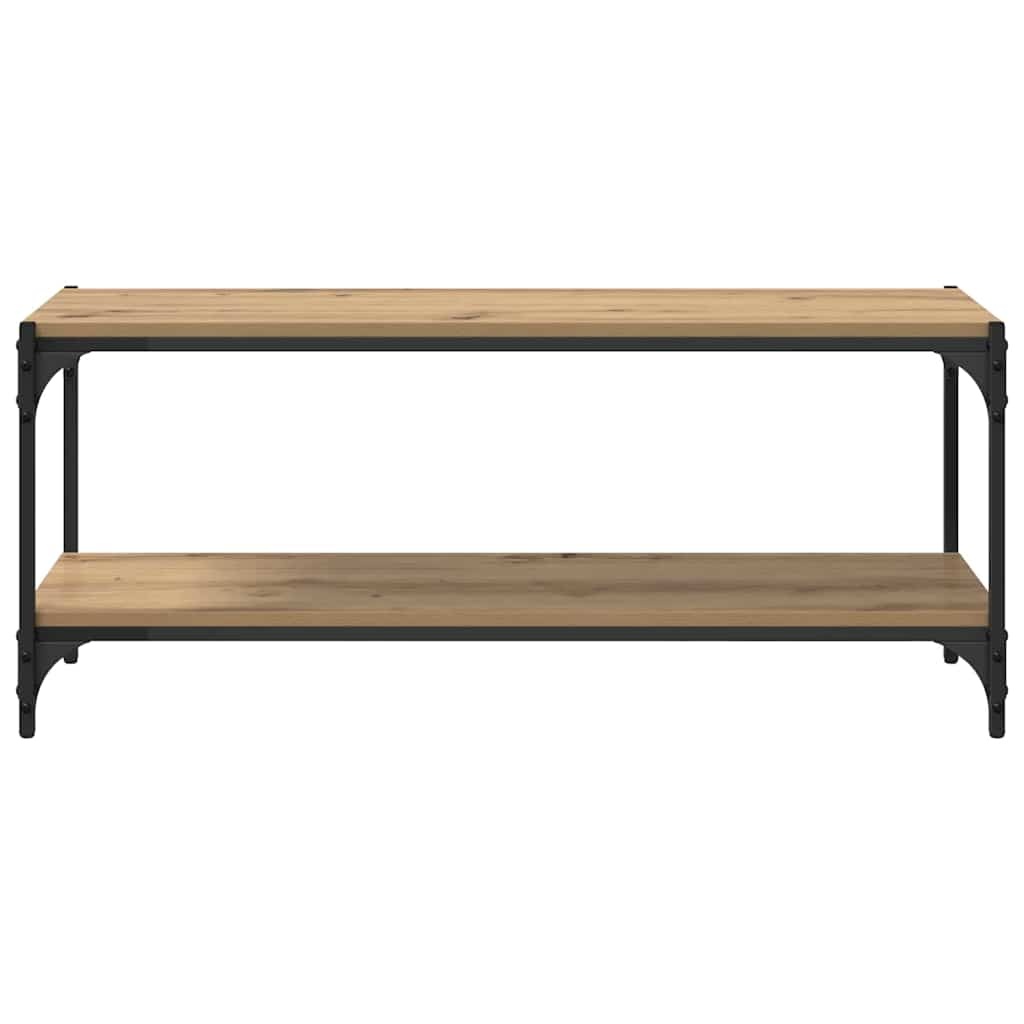 VidaXL TV-kast Artisan Eiken 100x33x41cm Gemonteerd hout en ijzer