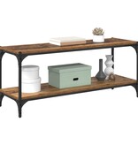 VidaXL TV-kast Oud Hout 100x33x41cm Gemonteerd hout en ijzer