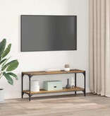 VidaXL TV-kast Oud Hout 100x33x41cm Gemonteerd hout en ijzer