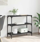 VidaXL Boekenkast Zwart Eiken 80 x 33 x 70,5 cm