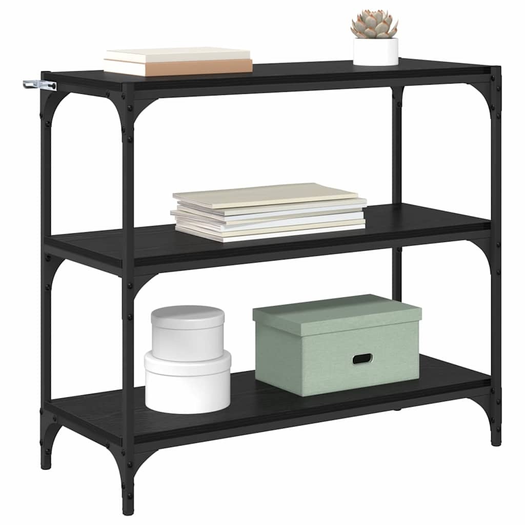 VidaXL Boekenkast Zwart Eiken 80 x 33 x 70,5 cm