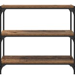 VidaXL Boekenkast Oud Hout 80 x 33 x 70,5 cm Gemonteerd hout en ijzer