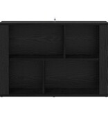 VidaXL Dressoir Zwart Eiken 80 x 30 x 53 cm Bewerkt hout