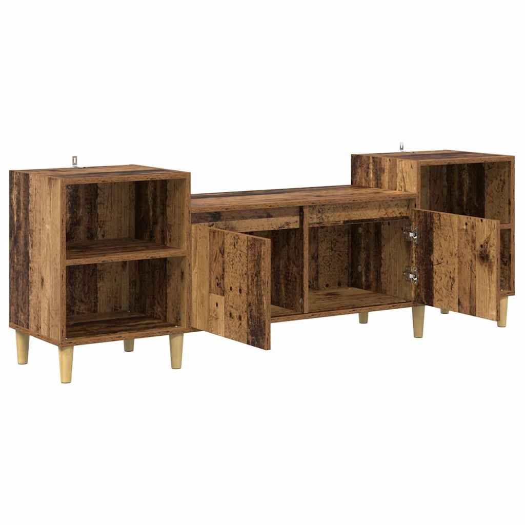 VidaXL TV-kast Oud Hout 160 x 35 x 55 cm Bewerkt hout