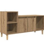VidaXL TV-kast Artisan Eiken 100 x 35 x 55 cm Bewerkt hout