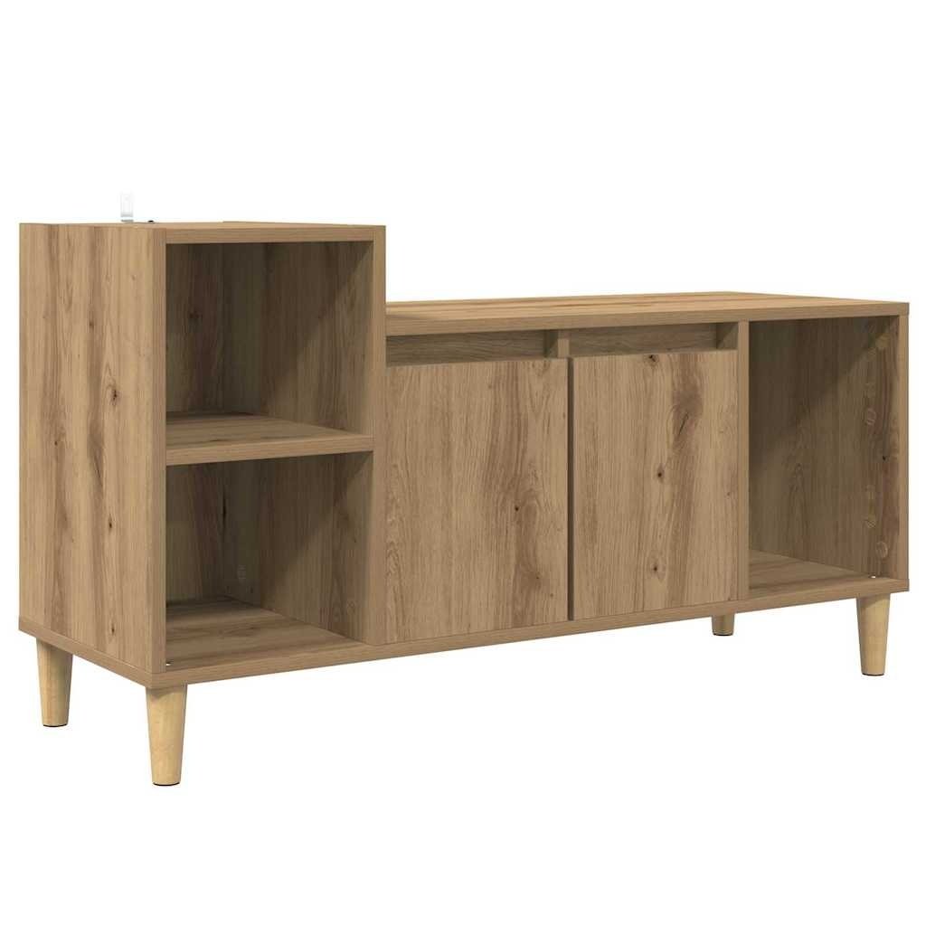 VidaXL TV-kast Artisan Eiken 100 x 35 x 55 cm Bewerkt hout