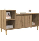 VidaXL TV-kast Artisan Eiken 100 x 35 x 55 cm Bewerkt hout
