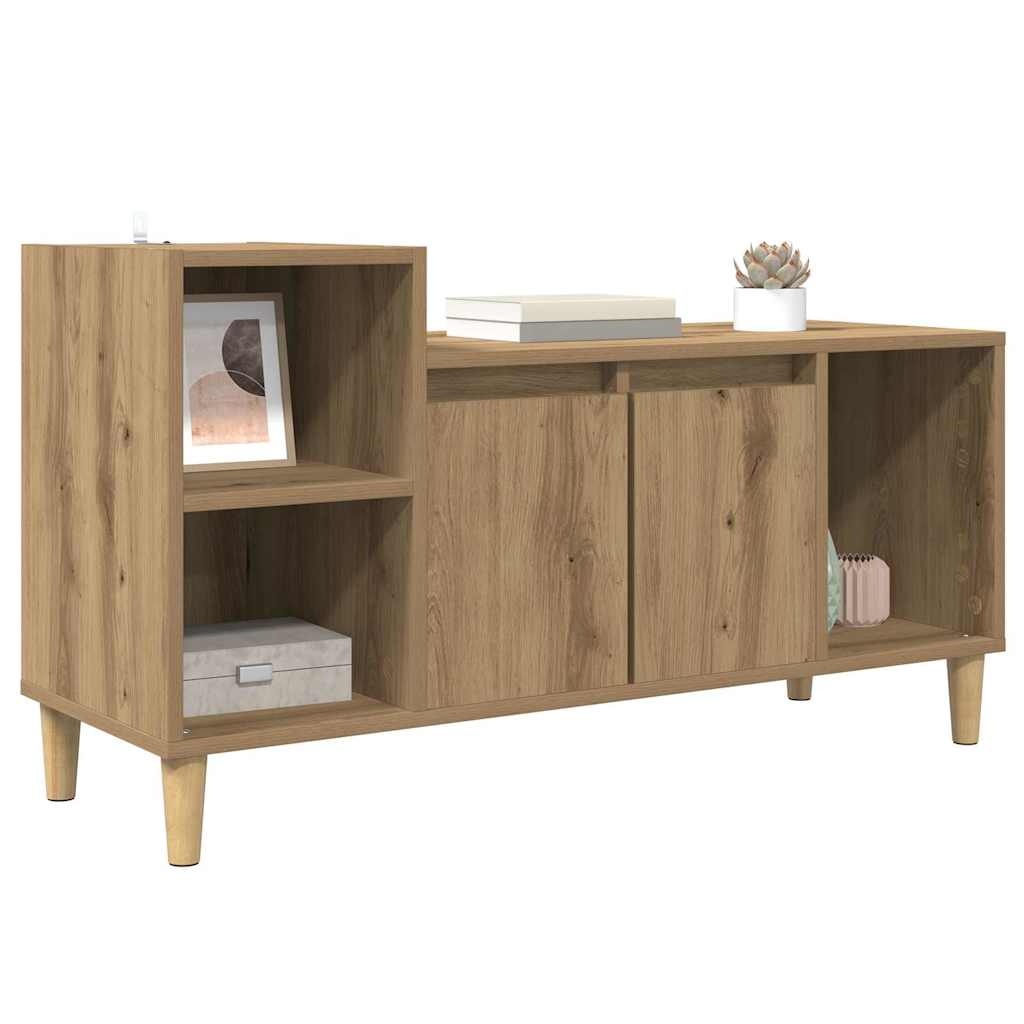 VidaXL TV-kast Artisan Eiken 100 x 35 x 55 cm Bewerkt hout