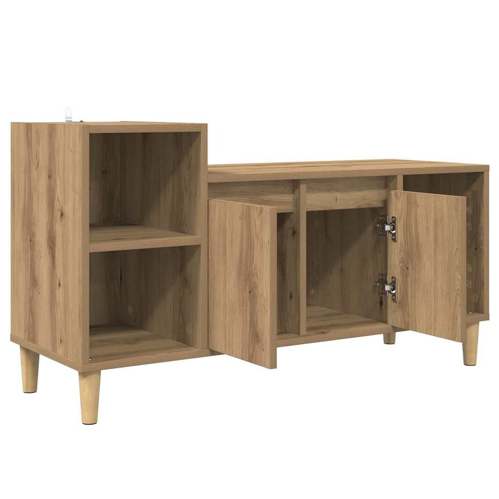 VidaXL TV-kast Artisan Eiken 100 x 35 x 55 cm Bewerkt hout