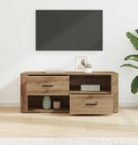 VidaXL TV-kast met lade Artisan Eiken 100 x 35 x 40 cm Bewerkt hout