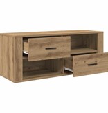 VidaXL TV-kast met lade Artisan Eiken 100 x 35 x 40 cm Bewerkt hout