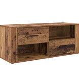 VidaXL TV-kast met lade Oud Hout 100 x 35 x 40 cm Bewerkt hout