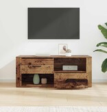 VidaXL TV-kast met lade Oud Hout 100 x 35 x 40 cm Bewerkt hout