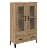 VidaXL Highboard met lade Artisan Eiken 70 x 31 x 115 cm