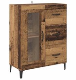 VidaXL Dressoir Oud Hout 69,5 x 34 x 90 cm Gemonteerd hout en ijzer