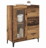 VidaXL Dressoir Oud Hout 69,5 x 34 x 90 cm Gemonteerd hout en ijzer