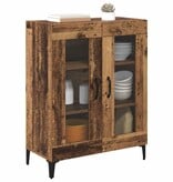 VidaXL Dressoir Oud Hout 69,5 x 34 x 90 cm Gemonteerd hout en ijzer