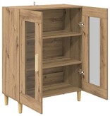 VidaXL Dressoir Artisan Eiken 69,5 x 34 x 90 cm Bewerkt hout