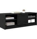 VidaXL TV-kast Zwart Eiken 102 x 35 x 36,5 cm Bewerkt hout