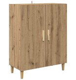 VidaXL Dressoir Artisan Eiken 70 x 34 x 90 cm Bewerkt hout