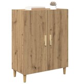 VidaXL Dressoir Artisan Eiken 70 x 34 x 90 cm Bewerkt hout