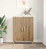 VidaXL Dressoir Artisan Eiken 70 x 34 x 90 cm Bewerkt hout