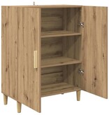 VidaXL Dressoir Artisan Eiken 70 x 34 x 90 cm Bewerkt hout