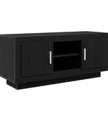 VidaXL TV-kast Zwart Eiken 102 x 35 x 45 cm Bewerkt hout