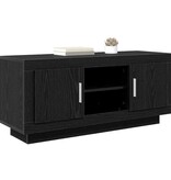 VidaXL TV-kast Zwart Eiken 102 x 35 x 45 cm Bewerkt hout