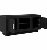 VidaXL TV-kast Zwart Eiken 102 x 35 x 45 cm Bewerkt hout