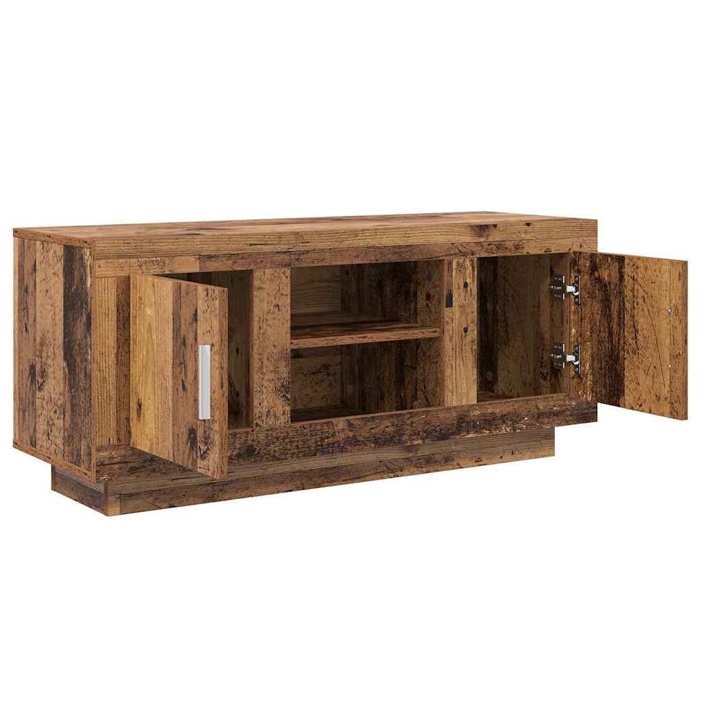 VidaXL TV-kast Oud Hout 102 x 35 x 45 cm Bewerkt hout