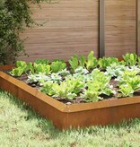 VidaXL Slakkenhekken 16 pcs Roestig Cortenstaal