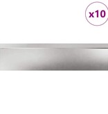 VidaXL Slakkenhekken 16 pcs Zilver Roestvrij staal