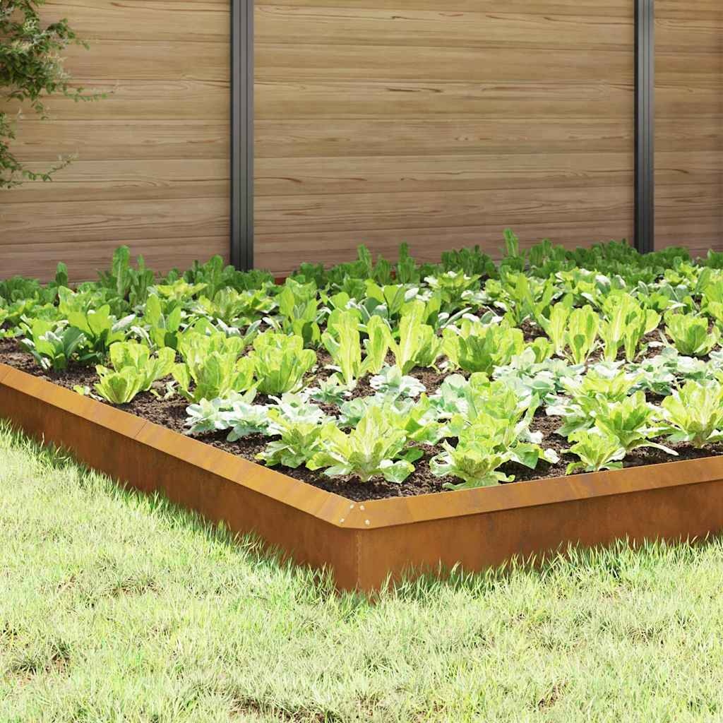 VidaXL Slakkenhekken 20 pcs Roestig Cortenstaal