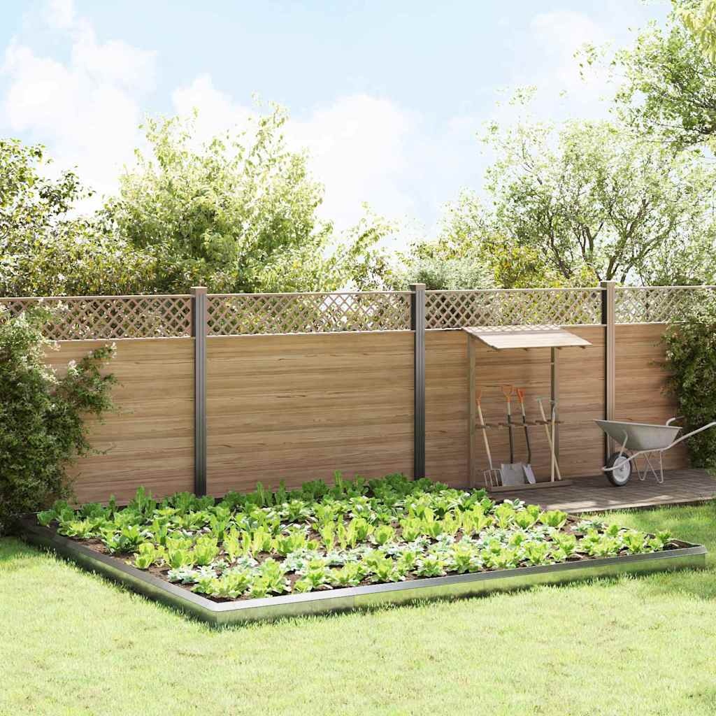 VidaXL Slakkenhekken 20 pcs Zilver Gegalvaniseerd staal