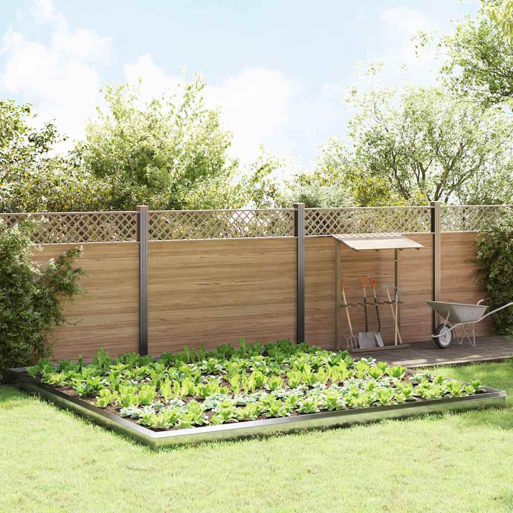 VidaXL Slakkenhekken 20 pcs Zilver Roestvrij staal