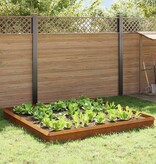 VidaXL Slakkenhekken 12 pcs Roestig Cortenstaal