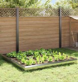 VidaXL Slakkenhekken 12 pcs Zilver Gegalvaniseerd staal