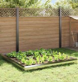 VidaXL Slakkenhekken 12 pcs Zilver Roestvrij staal