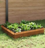 VidaXL Slakkenhekken 8 pcs Roestig Cortenstaal